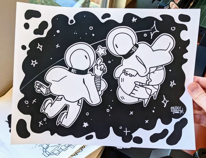 Space ghost coloring page pdf â milky tomato