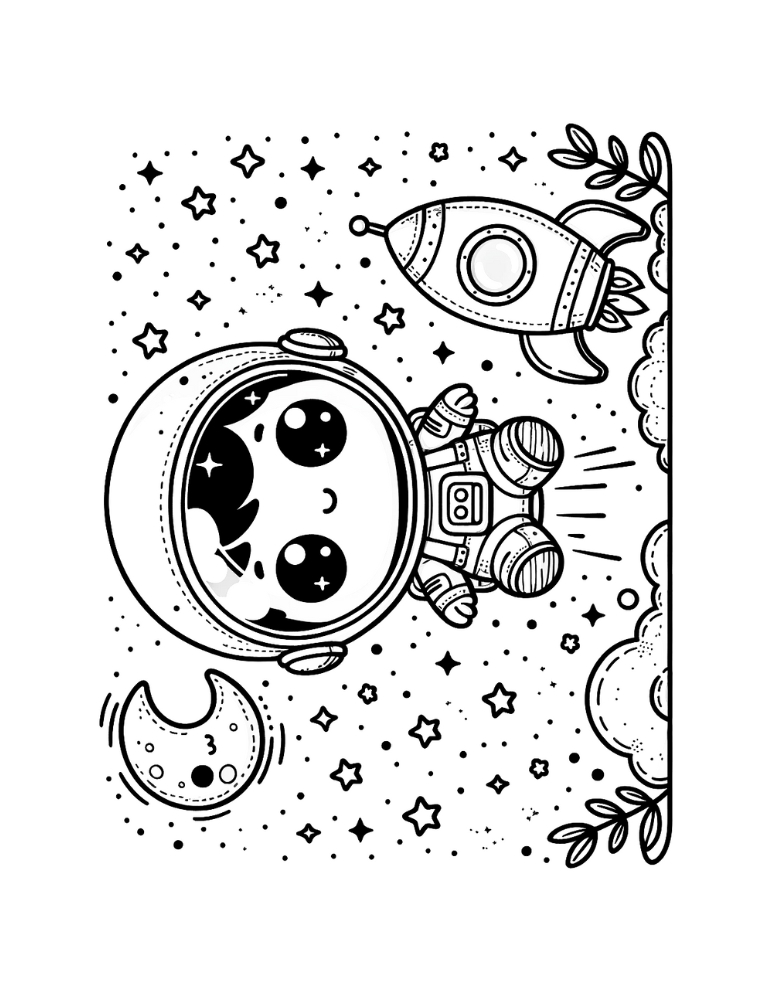 Free astronaut coloring pages for kids