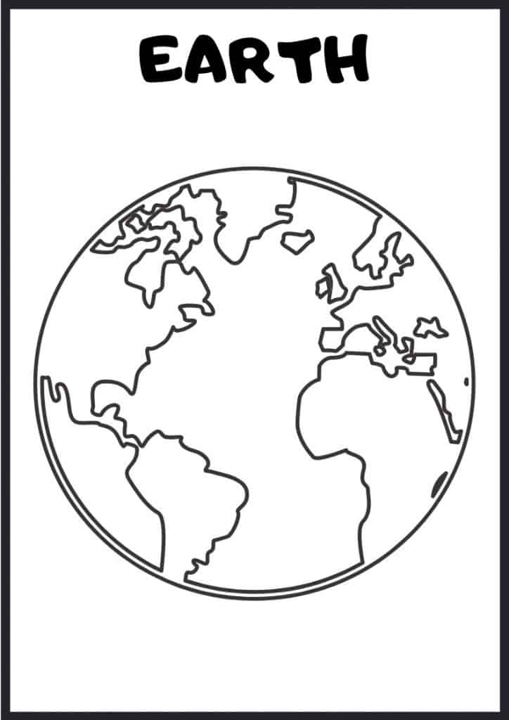 Free outer space coloring pages and activity sheet