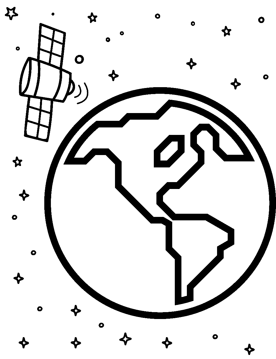 Outer space coloring pages free printable sheets