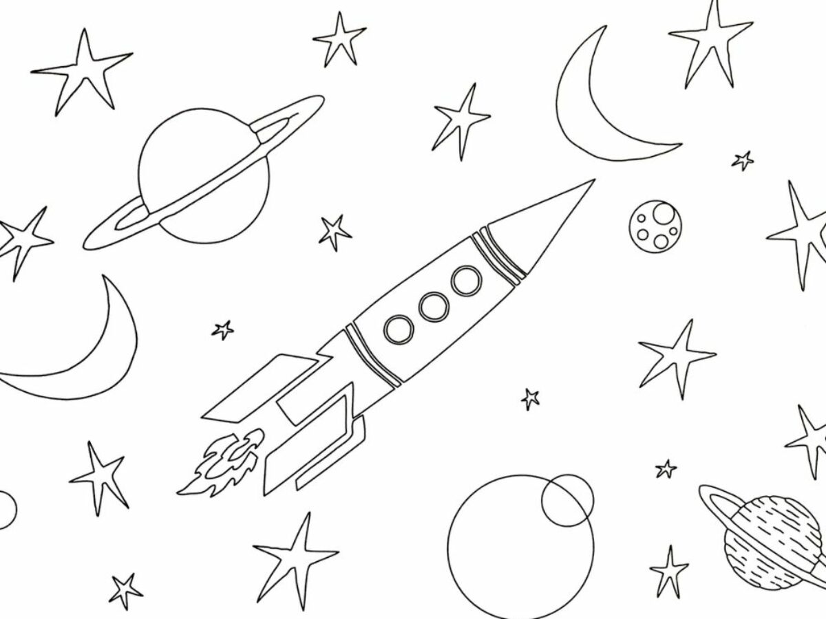 Printable rocket coloring pages for kids add some color to that rocket