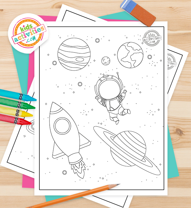 Free printable space coloring pages that are out of this world kids activities blog