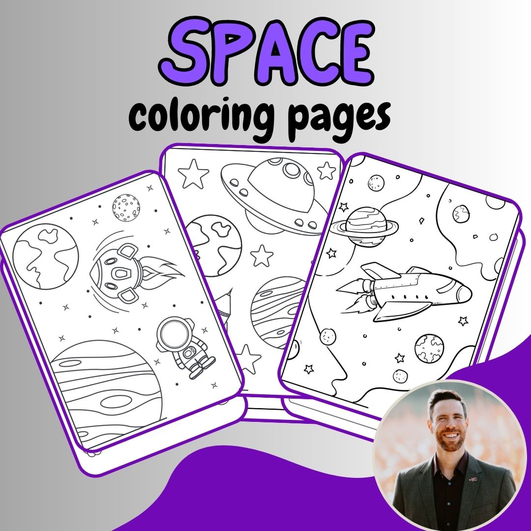 Space coloring pages for kids printable fun outer space coloring book made by teachers