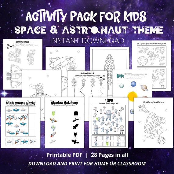 Space printable activities space games space coloring pages astronaut printable puzzles for kids solar system printable print at home