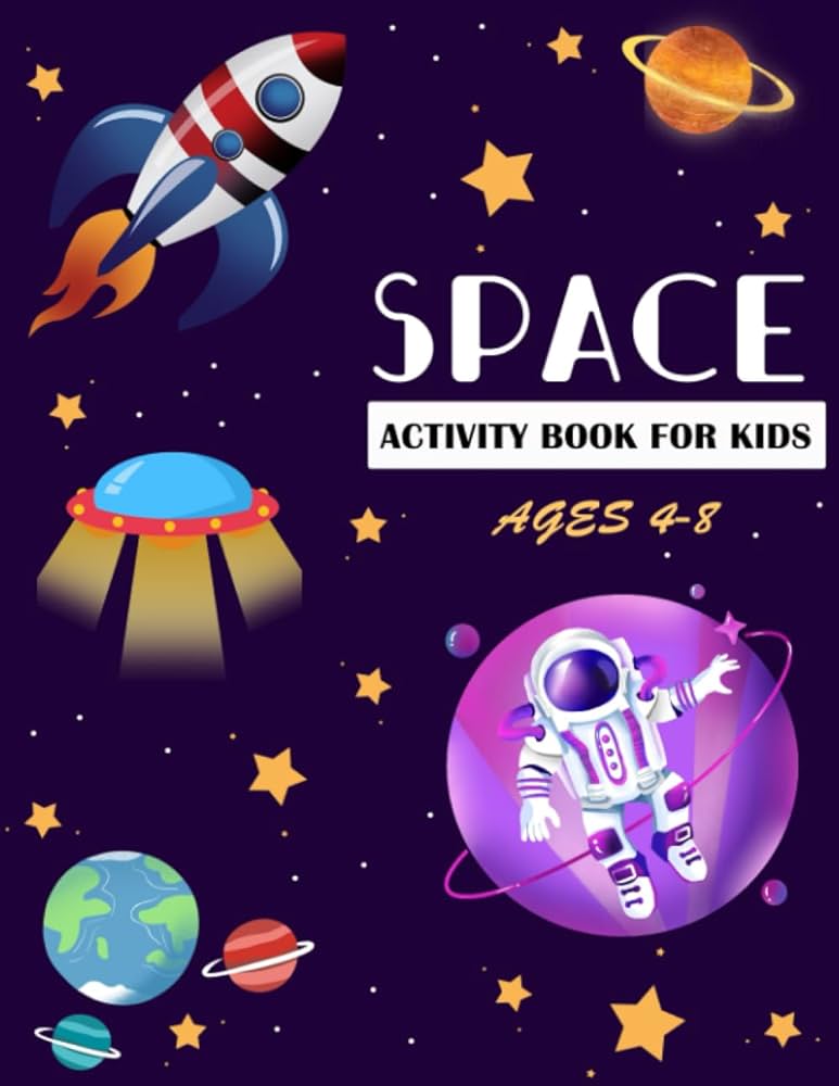 Space activity book for kids ages