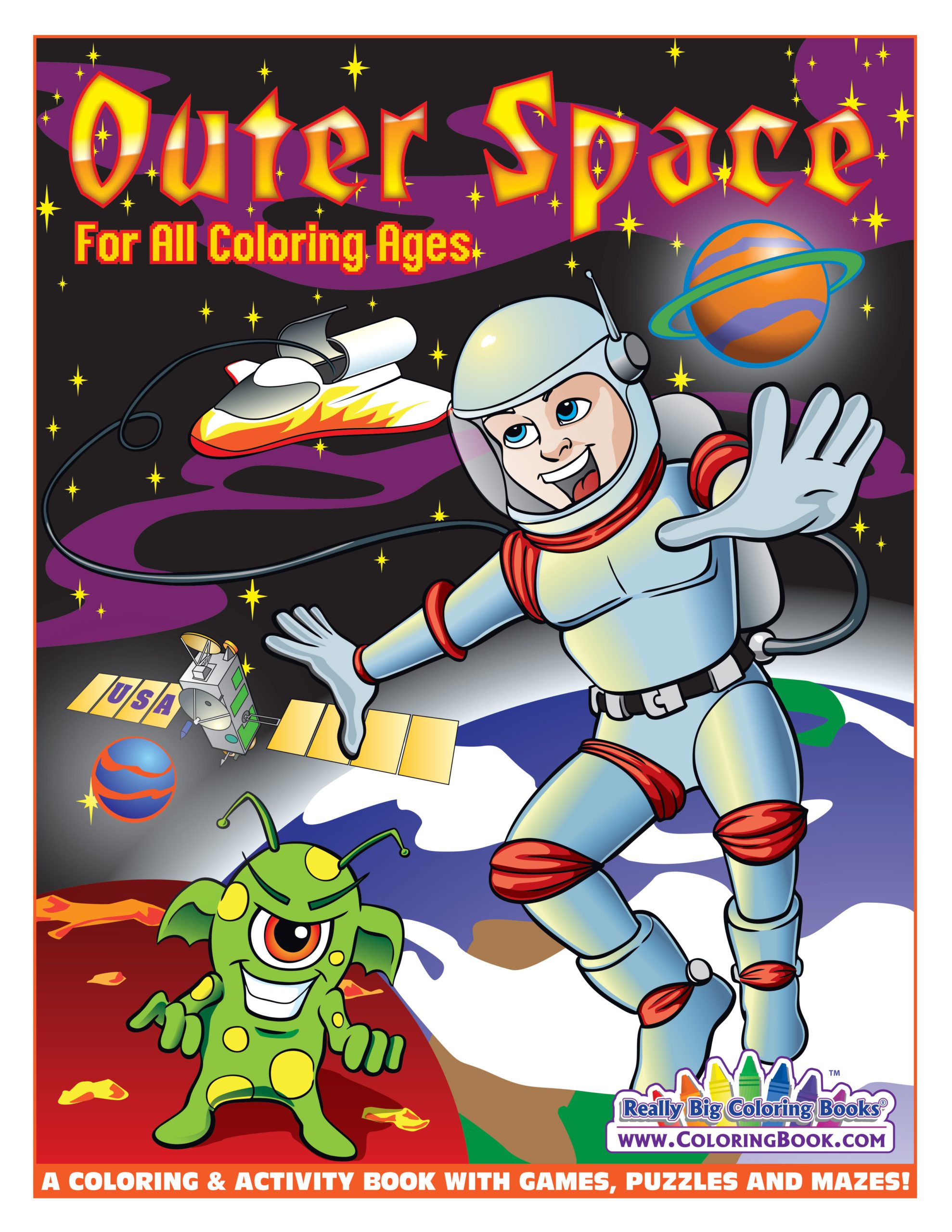 Outer space coloring book x