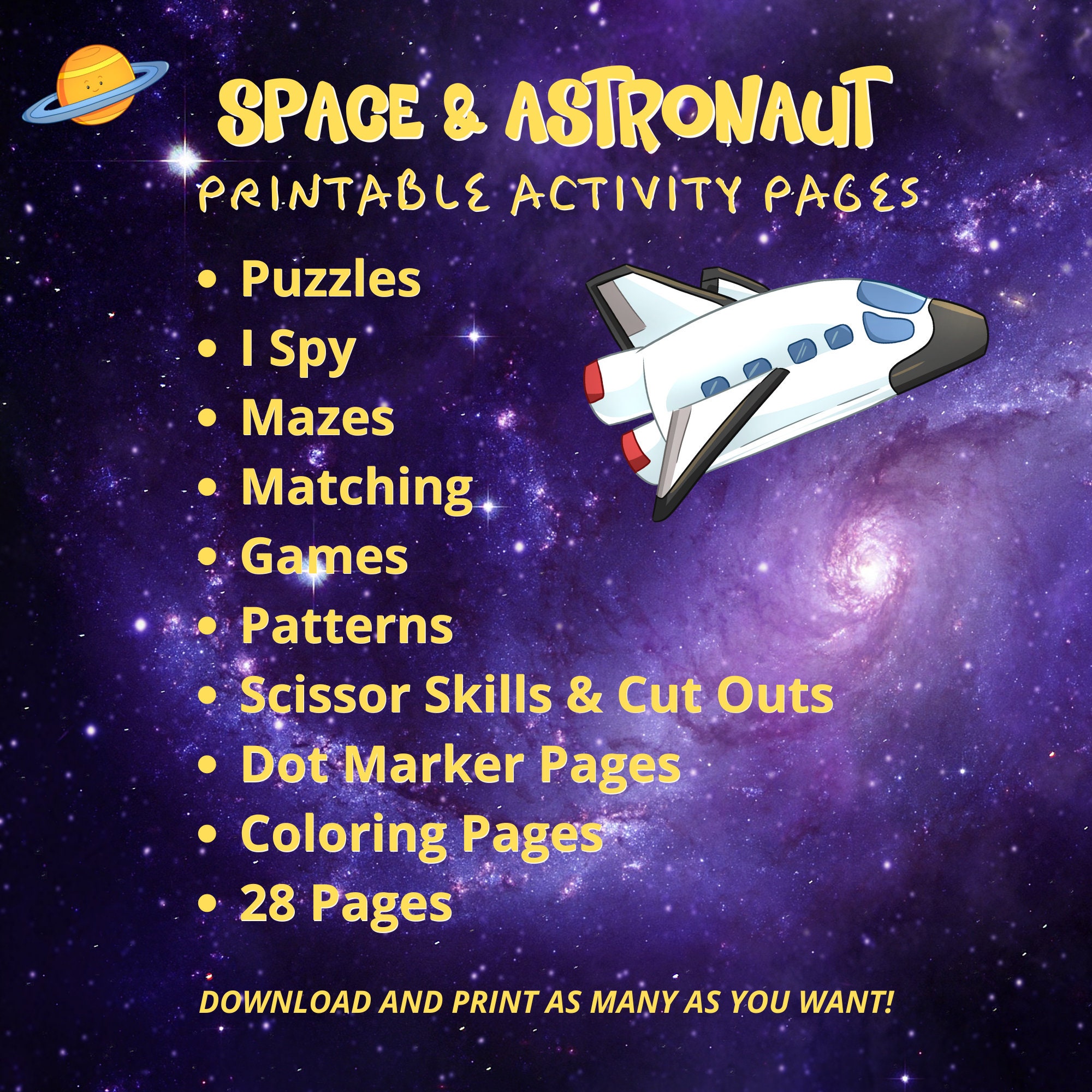 Space printable activities space games space coloring pages astronaut printable puzzles for kids solar system printable print at home