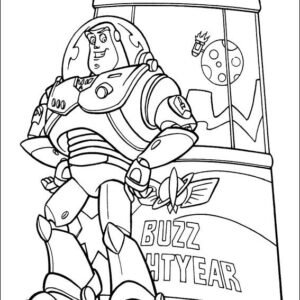 Buzz lightyear coloring pages printable for free download