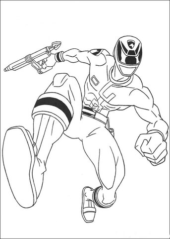 Ranger is jumping coloring page free printable coloring pages