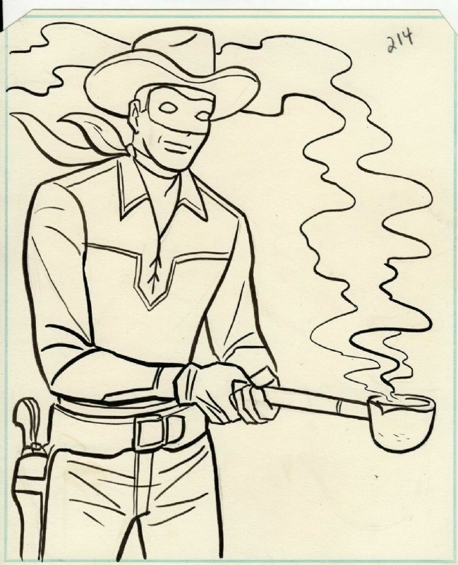 The lone ranger coloring book page in sean f collinss misc ic book ic strip and other artwork ic art gallery room