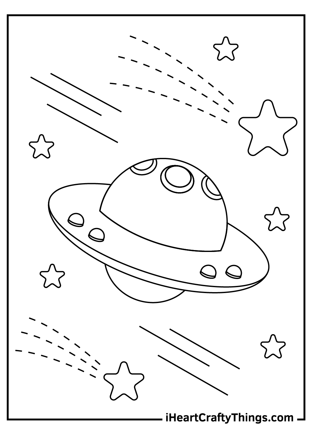 Spaceship coloring pages free printables