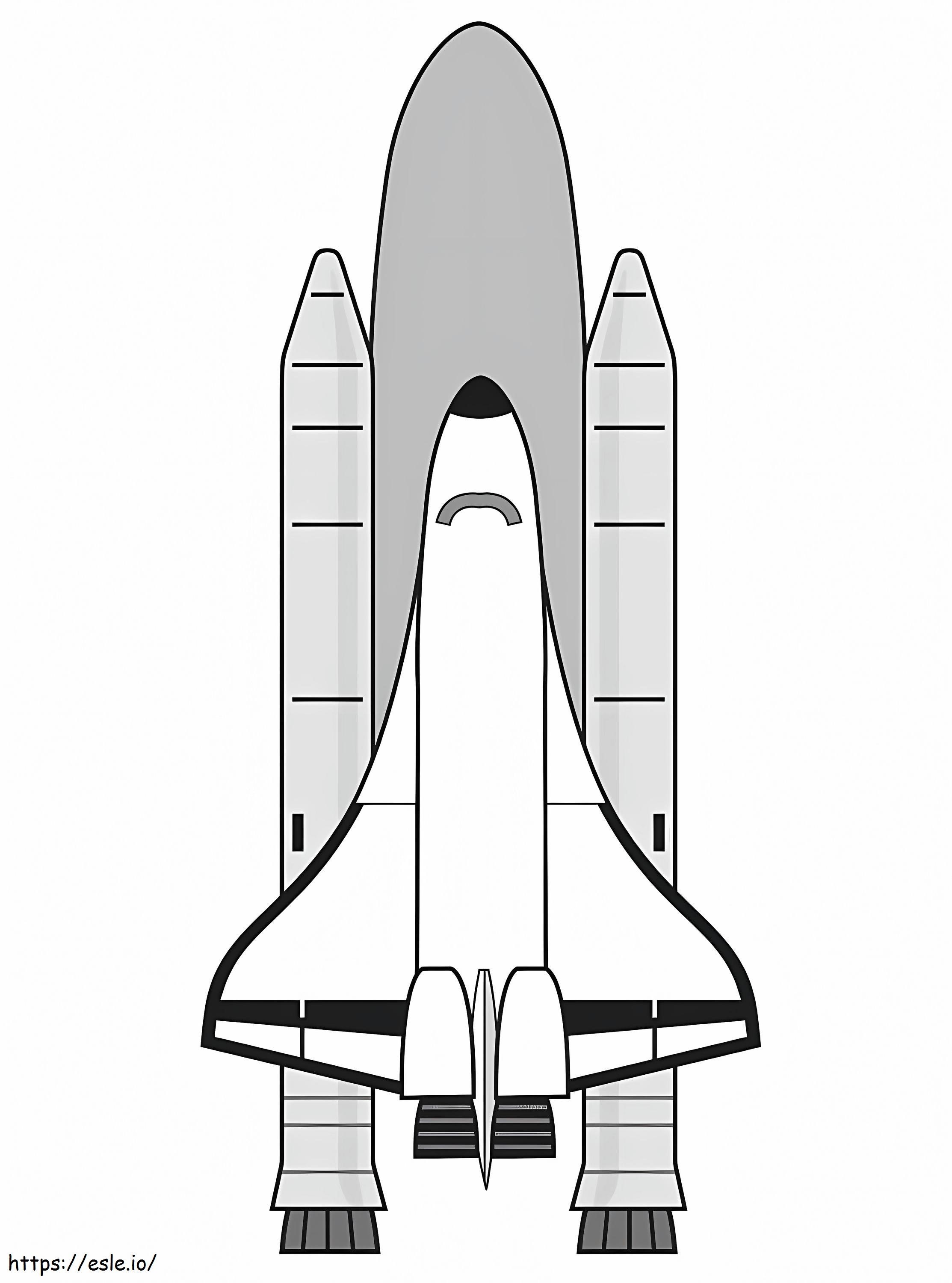 Space shuttle coloring page