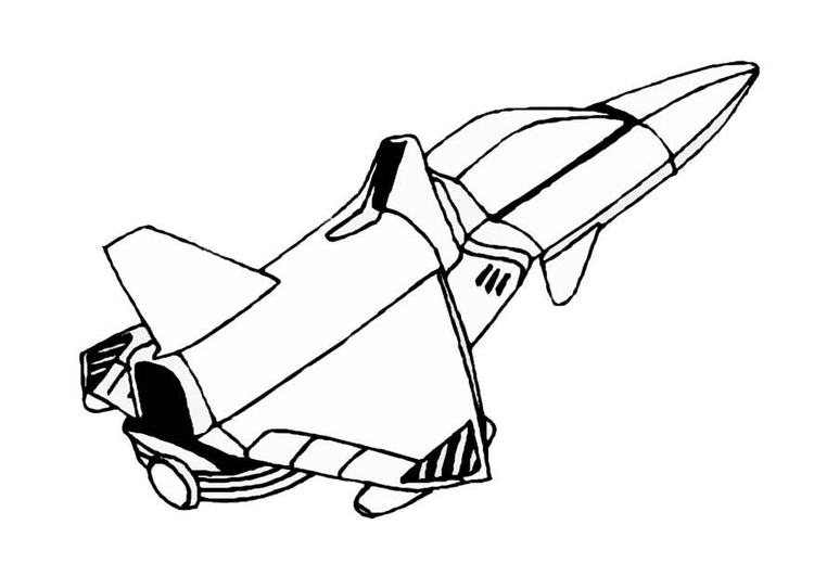 Coloring page space shuttle