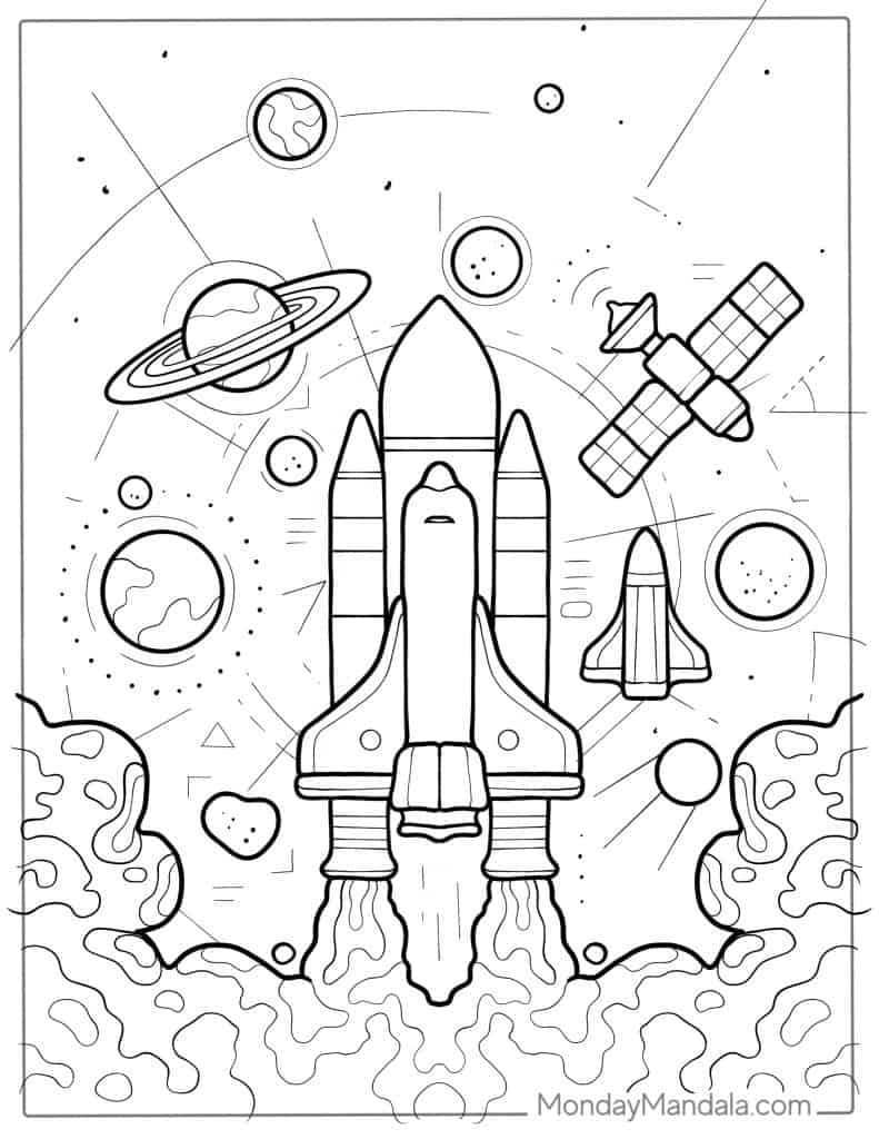 Solar system coloring pages free pdf printables