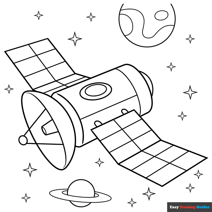 Free printable space coloring pages for kids