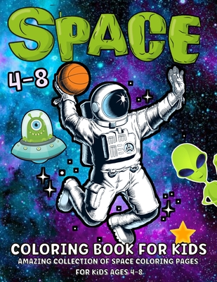 Space coloring book for kids fantastic outer space coloring book with planets astronauts space ships rockets space coloring book for kids ages large print paperback changing hands bookstore