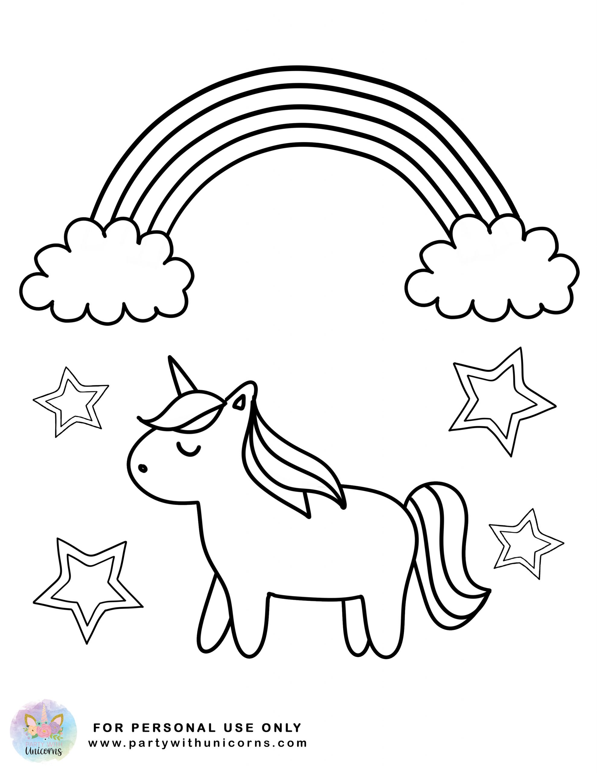 Unicorn coloring pages