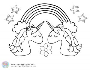 Unicorn coloring pages