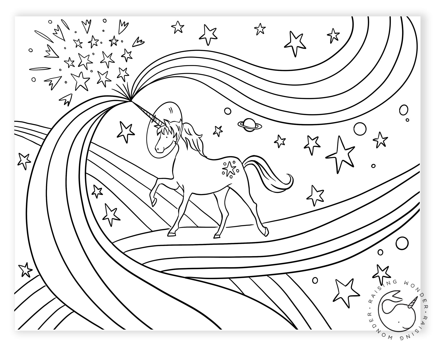 Single coloring page