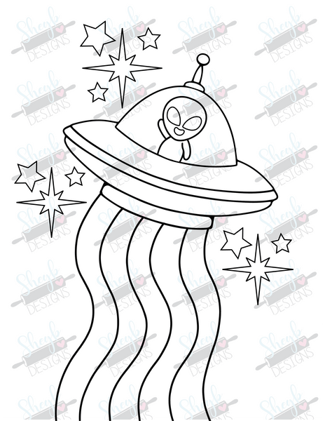 Alien coloring page â