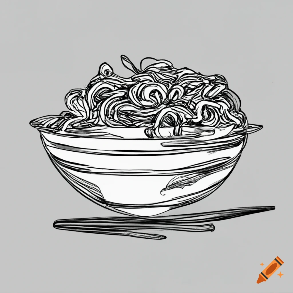 Bw outline art coloring book page delicious rice dinner coloring pages full white white background whole body sketch style white background only use outline cartoon style line art coloring book clean line