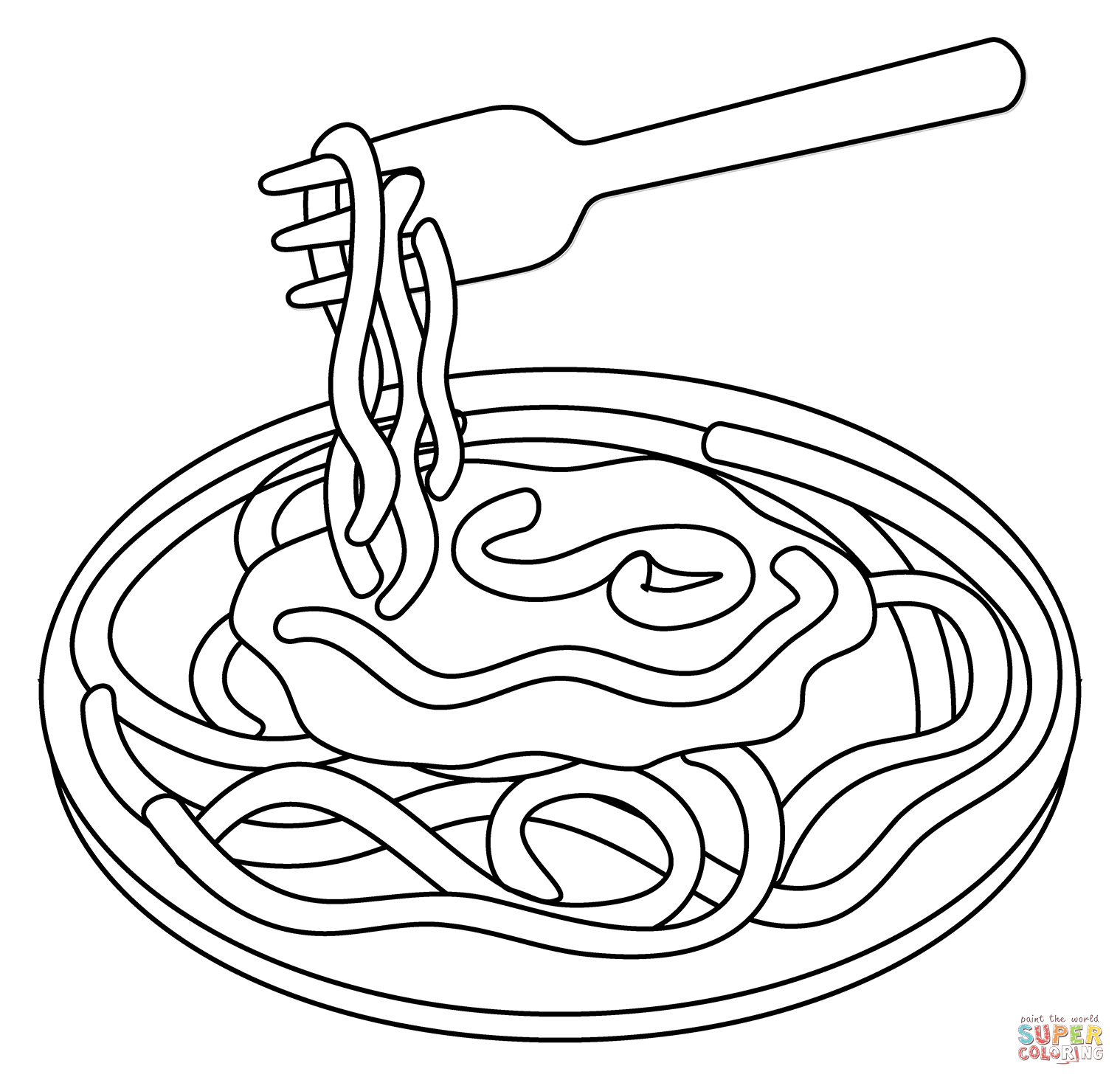 Spaghetti emoji coloring page free printable coloring pages