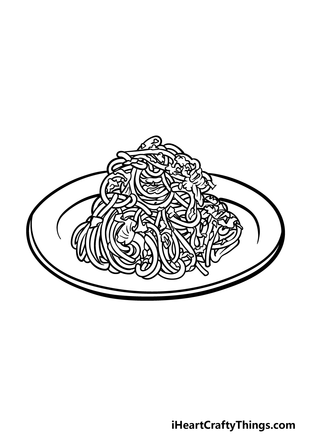 Spaghetti drawing