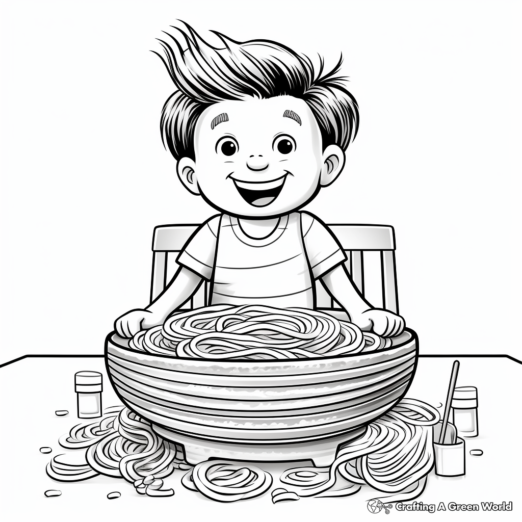 Noodle coloring pages