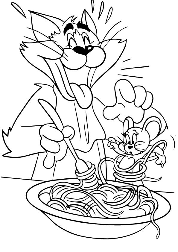 Pasta coloring pages