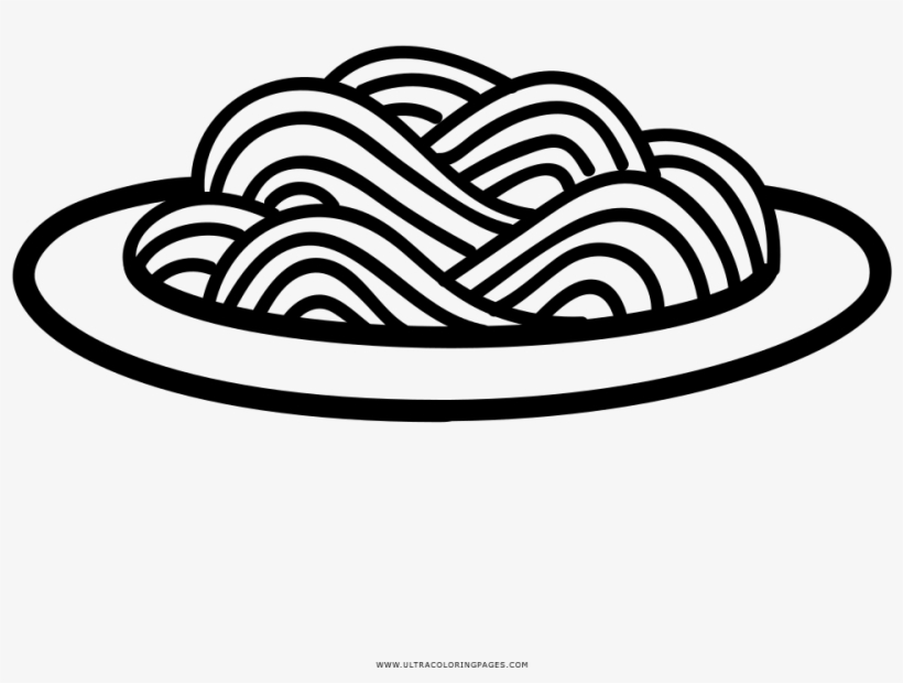 Spaghetti coloring page