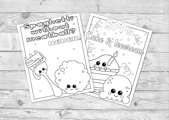 Printable kawaii coloring for kids kawaii food activity coloring pages kids coloring sheets