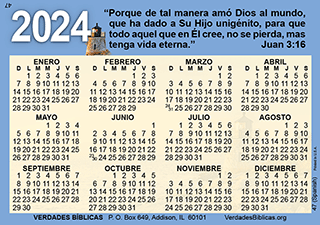 Spanish calendario de bolsillo tarjeta laminada a todo color