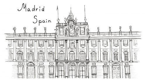 Spain coloring page