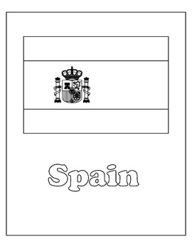 Hispanic countries flag coloring pages