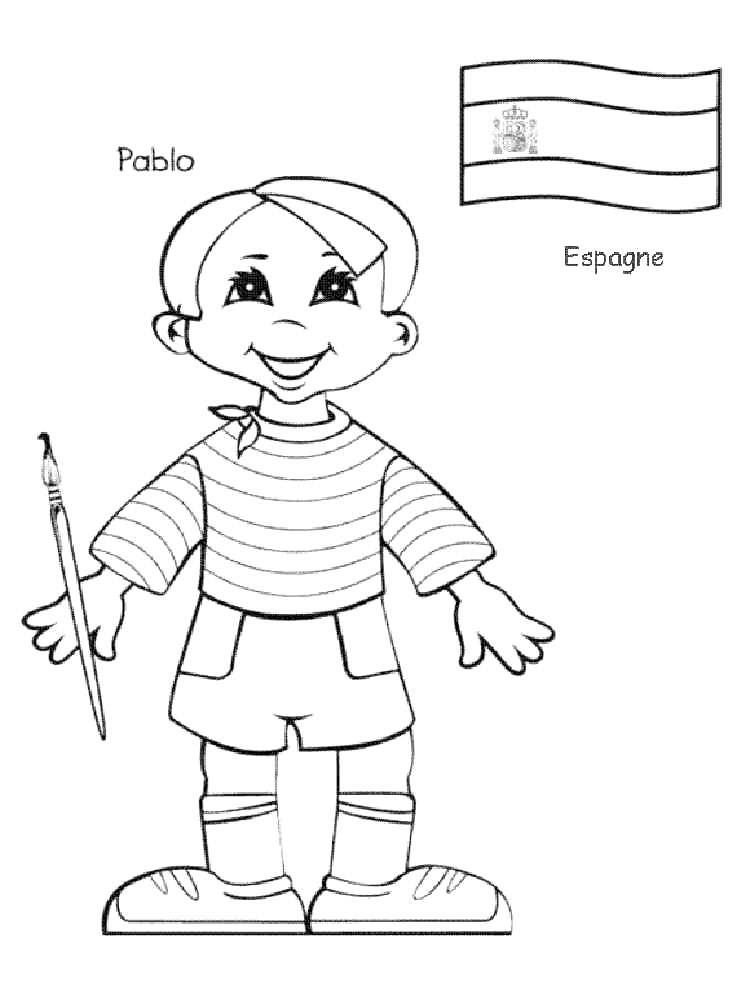 Spain coloring pages