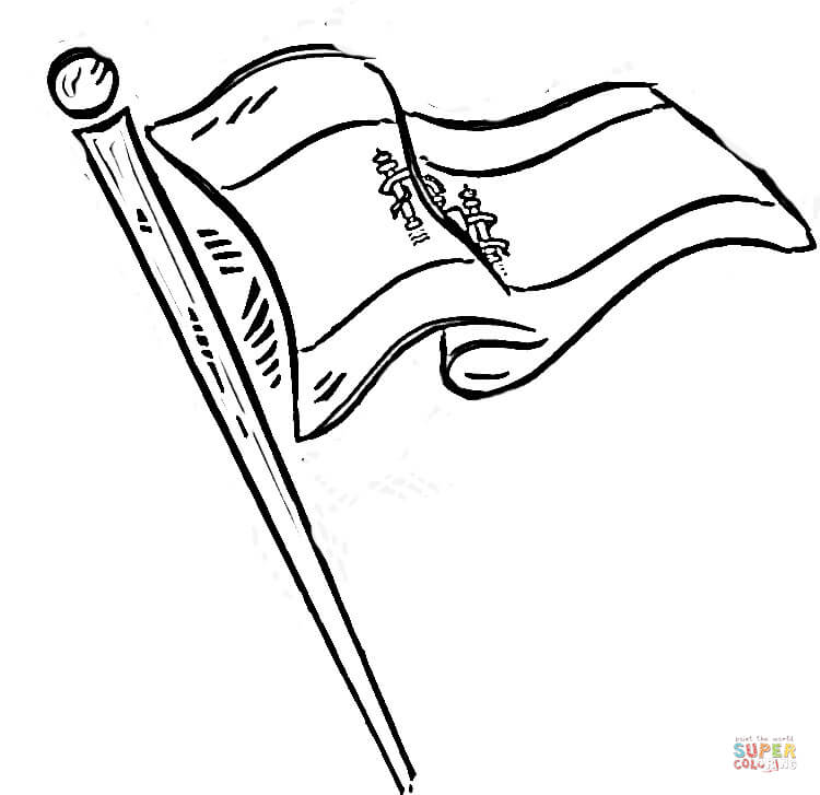 Flag of spain coloring page free printable coloring pages