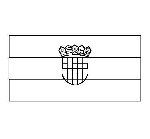 Croatia coloring page