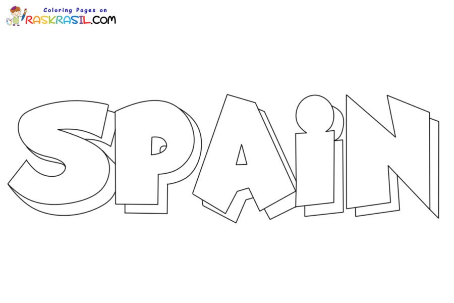 Spain coloring pages printable for free download