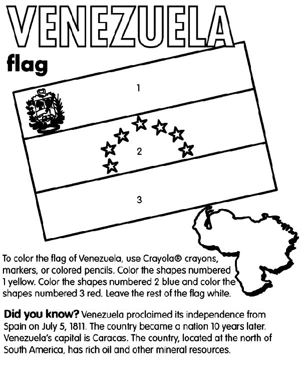 Venezuela coloring page flag coloring pages venezuela flag venezuela