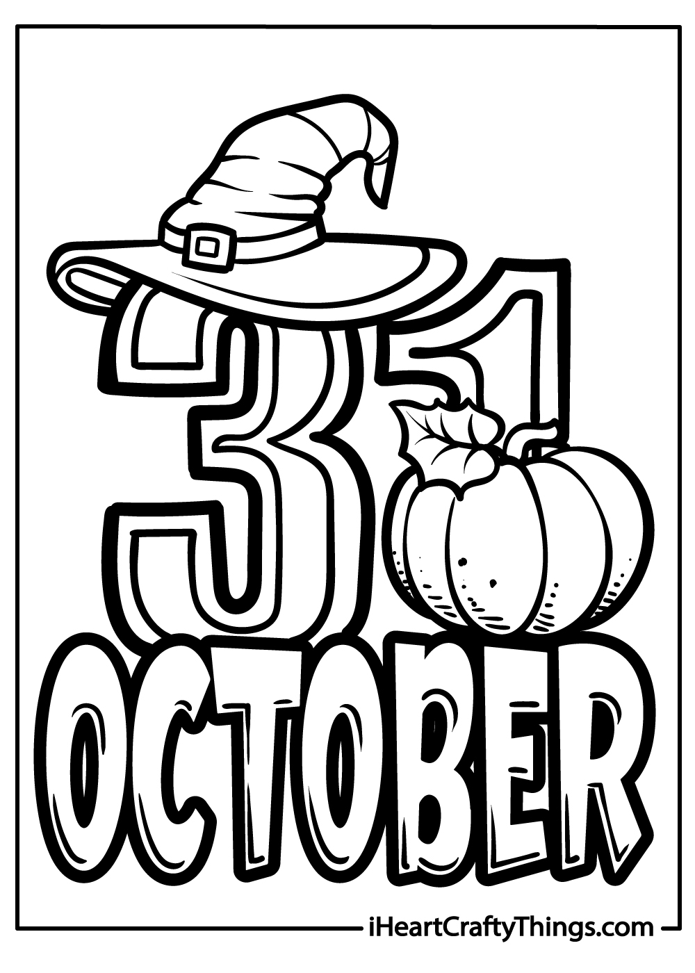 October coloring pages free printables