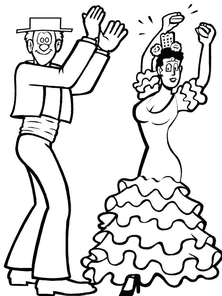 Spain coloring pages