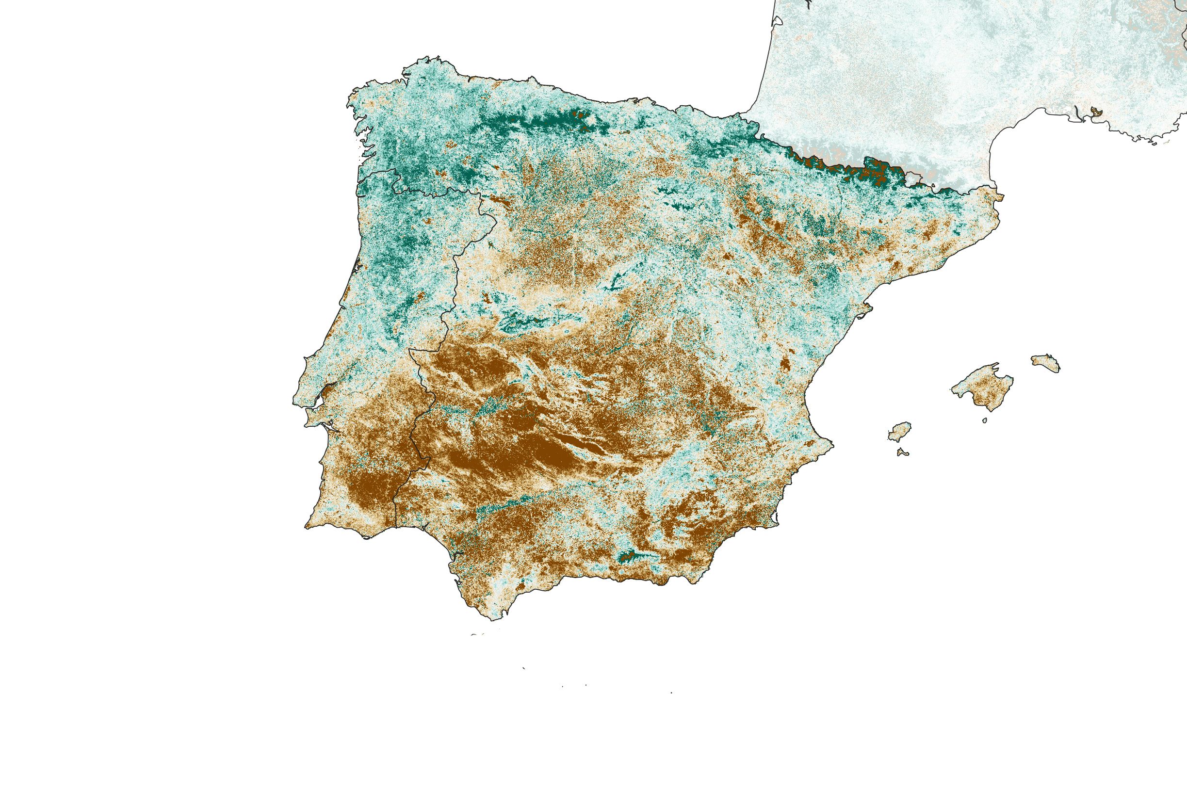 Spain browned by drought