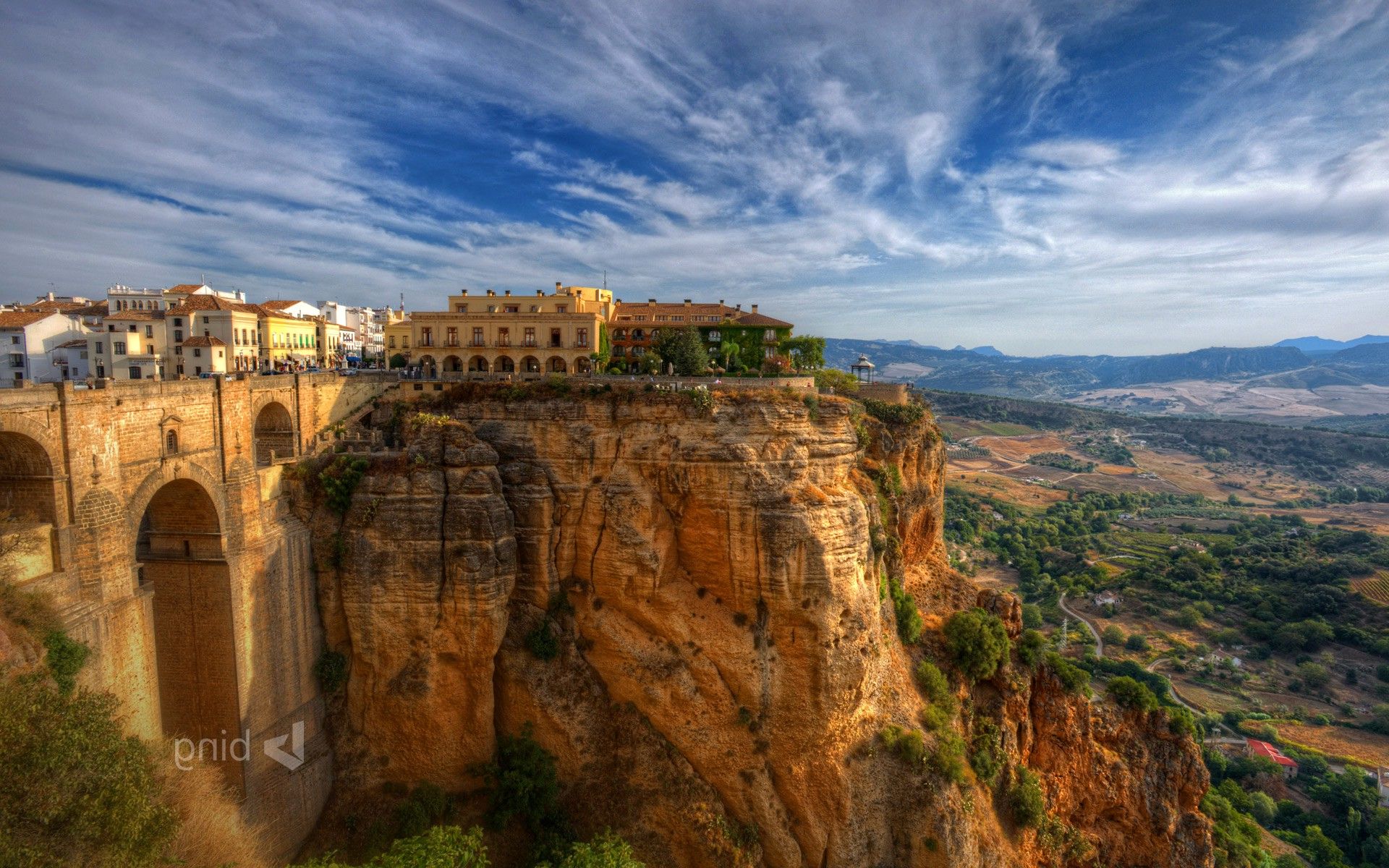 City old building spain cliff landscape wallpapers hd landscape wallpaper old building landscape