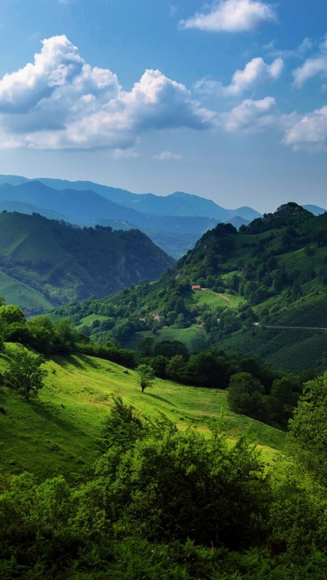 Cantabrian mountas spa landscape wallpaper green landscape nature