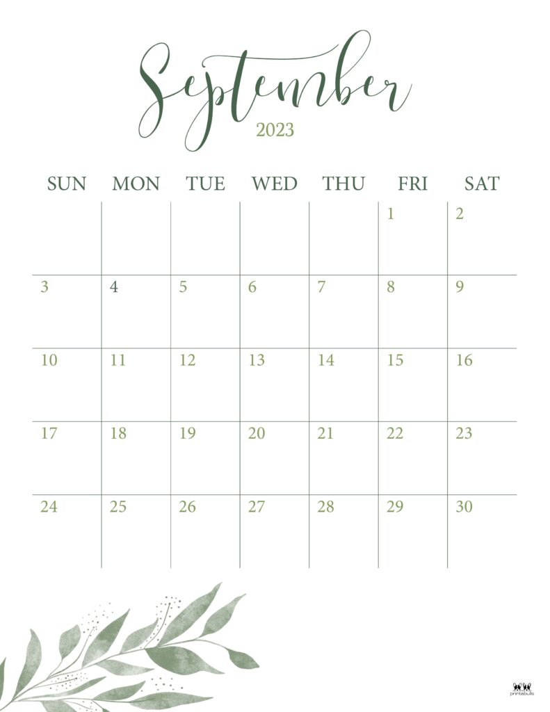 September calendars