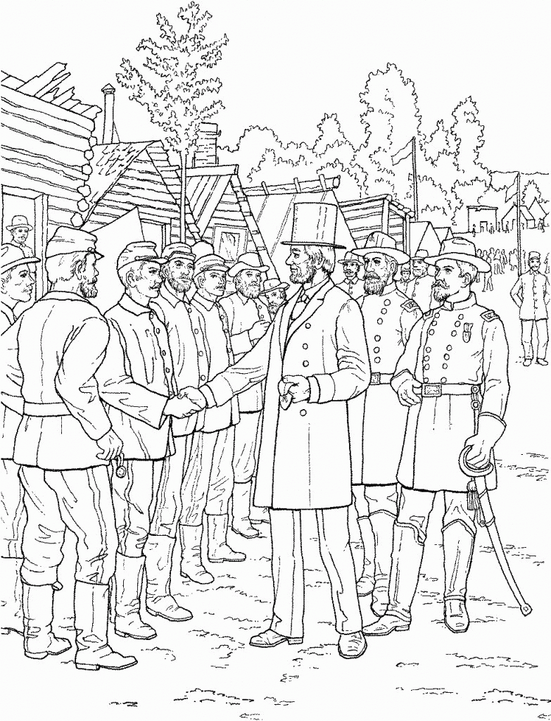 Civil war coloring pages