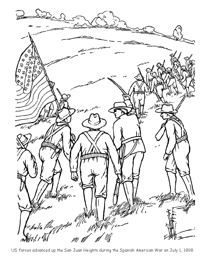 Veterans day coloring page