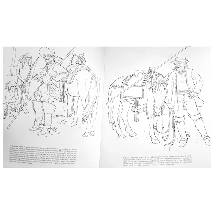 Cowboys of the old west coloring book by david rickman