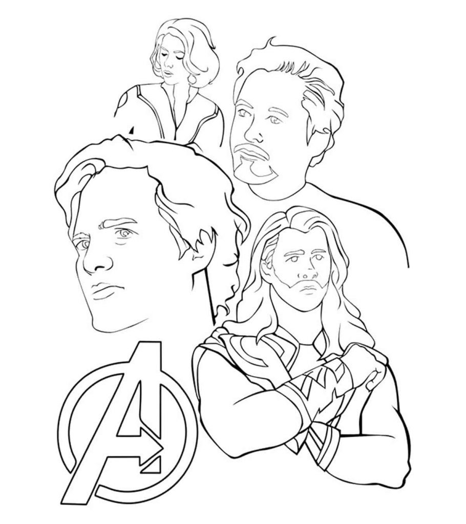 Wonderful avengers coloring pages for your toddler