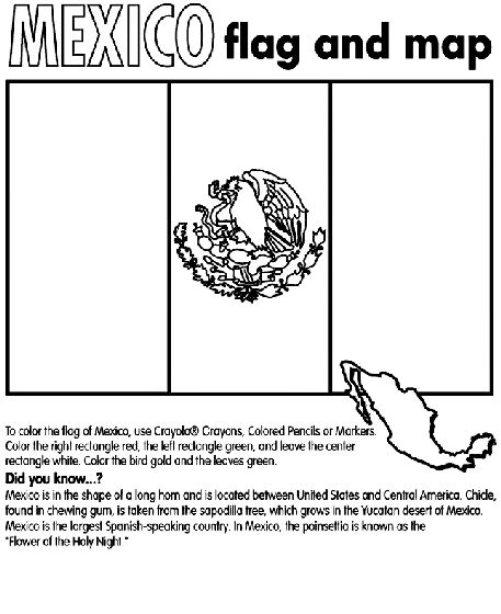 Mexico coloring page flag coloring pages mexico flag coloring pages